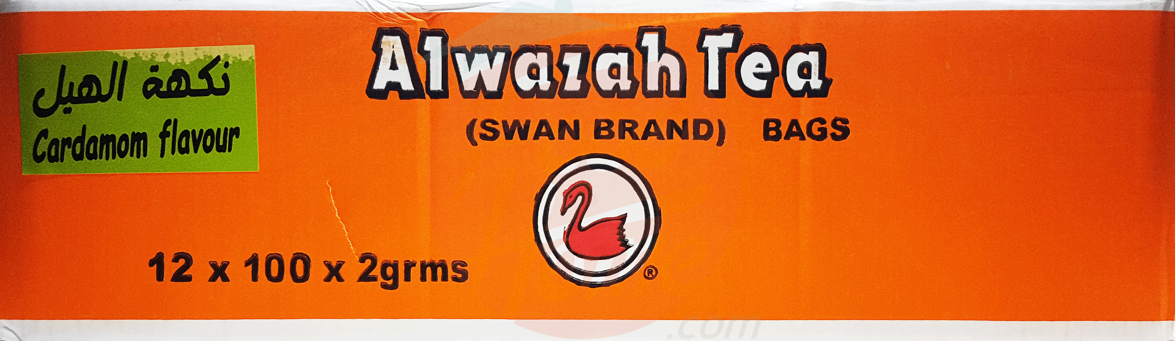 Alwazah Swan Brand ceylon tea with cardamom, 100 2-gram bags Full-Size Picture